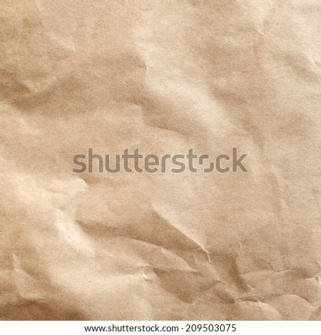 Brown paper texture creased eco paper