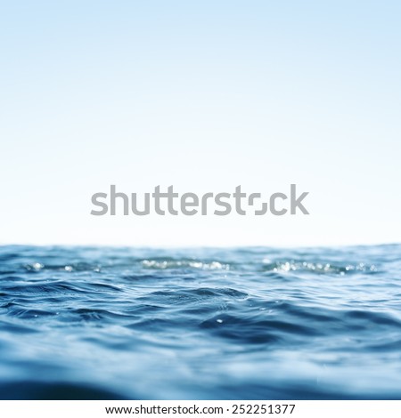 Water, Sea, Ocean, Wave. Close up Nature background. Soft focus
