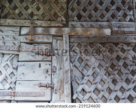Europe's oldest castle door at Chepstow Castle