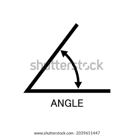 vector illustration of angle icon on white background