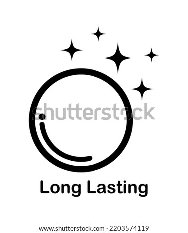 vector illustration of long lasting icon on white background