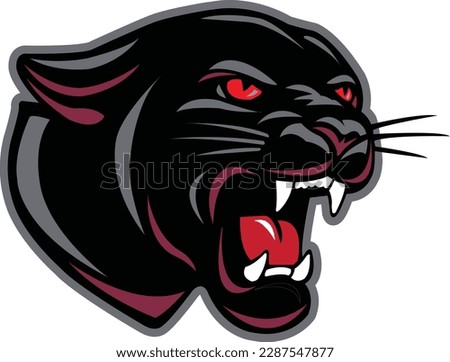 Black Panther leopard Head Logo Vector Template Illustration Design. Mascot Transparent Black Panther leopard Logo design Black Panther leopard sport logo