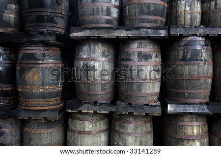 France, barrels of wine