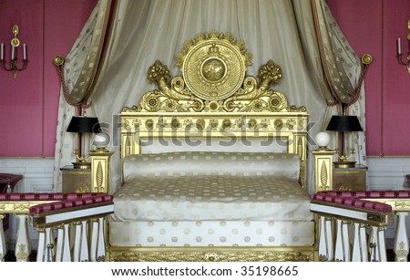 France, Versailles palace, queen bedroom in Grand Trianon