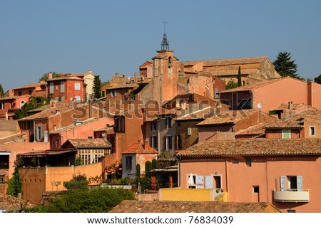 France, the village of Roussillon in Provence