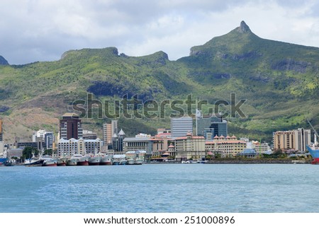 Africa, the Port Louis city in Mauritius Island