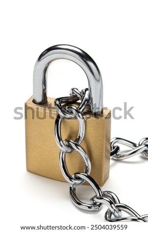 Similar – Image, Stock Photo Iron chain on a post