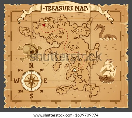 Pirate Map Clipart | Free download on ClipArtMag