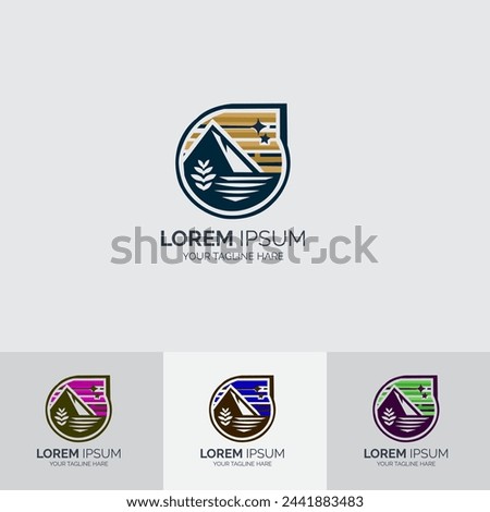 Travel logo design template for travel and tourism agency.