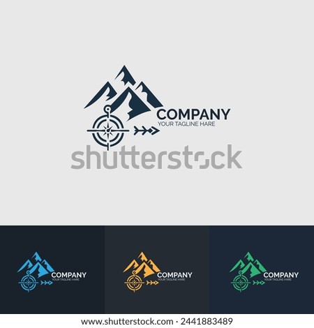 Travel logo design template for travel and tourism agency.