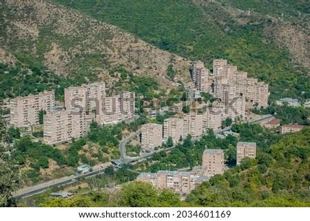 view of the town Kapan in Armenia Zdjęcia stock © 