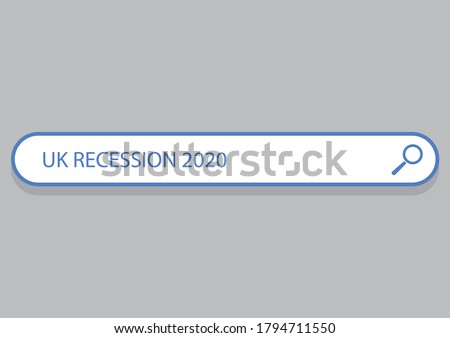 UK RECESSION 2020 in a search bar