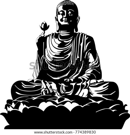 Vector Buddha Silhouette | Download Free Vector Art | Free-Vectors