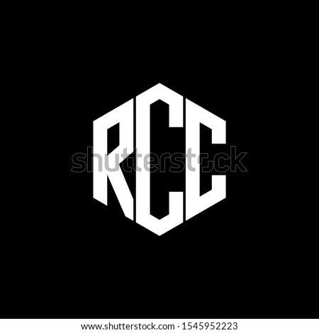 RCC Letter Logo Design polygon Monogram Icon Vector Template