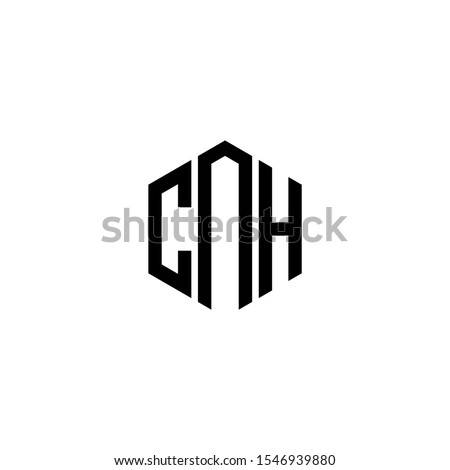 CNH Letter Logo Design polygon Monogram Icon Vector Template
