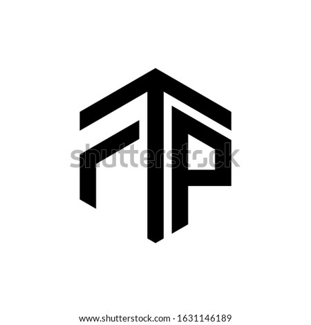 rTP Letter Logo Design polygon Monogram Icon Vector Template