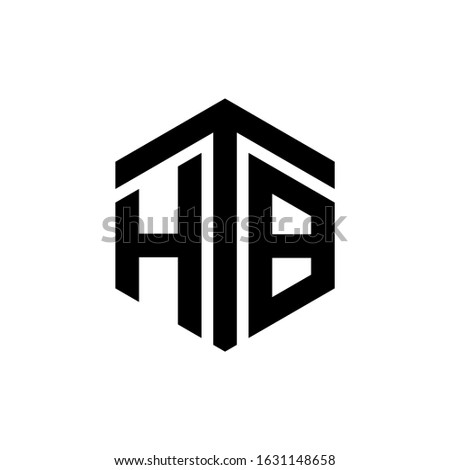 HTB Letter Logo Design polygon Monogram Icon Vector Template