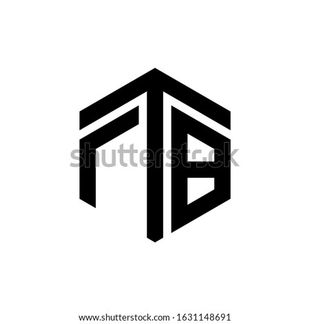 FTB Letter Logo Design polygon Monogram Icon Vector Template