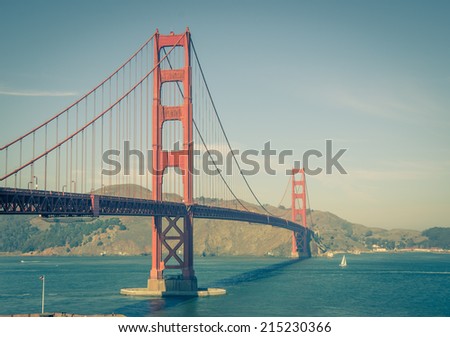 Similar – Image, Stock Photo Golden Gate Brige in San Francisco USA