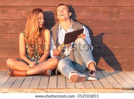 Similar – Image, Stock Photo Sunset Life Contentment