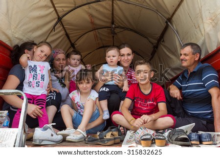 KIRKLARELI,TURKEY - September 11,2015 : Traditional Pehlivankoy Fair in Kirklareli.it is unique in Turkey and it has been done for 106 years. People of Thrace visit,shop and have fun during the fair.