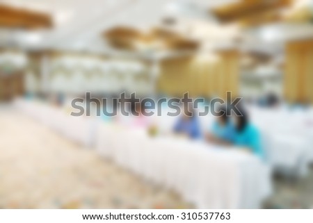 Blurred conference Room. Education conference.