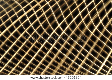 Abstract glowing glowing golden yellow mesh background