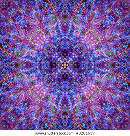 Hallucinogenic supernatural spiritual experience trip background. Seamless tile texture