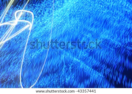 Abstract digital blue background blur. Pure electric Rain water.