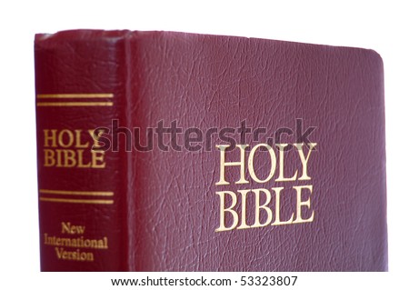 New International Version Of The Holy Bible With A Red Leather Cover ...