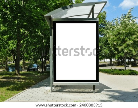 Similar – Image, Stock Photo bus stop