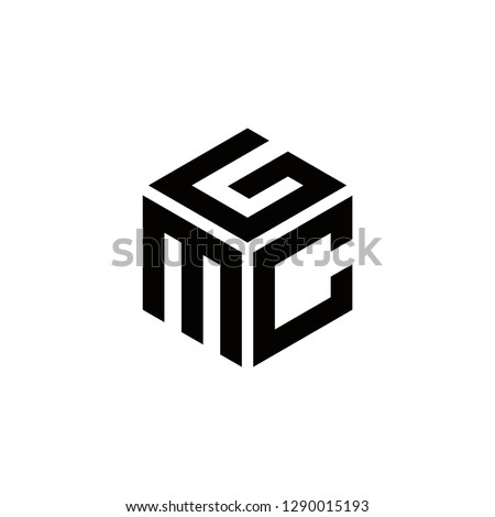 gmc logo design , initial logo , geometric , vector , icon