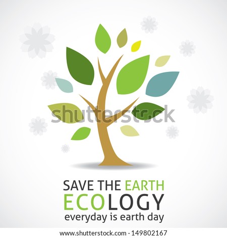 abstract tree (earth day icon)