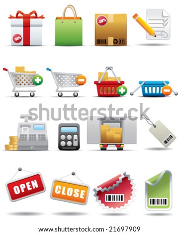 Shopping and Consumerism Icon Set -- Premium Series