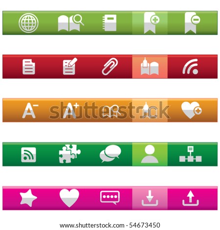 Internet and Blogs Icon Set