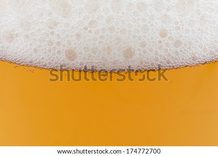 Glass of beer, a background or texture