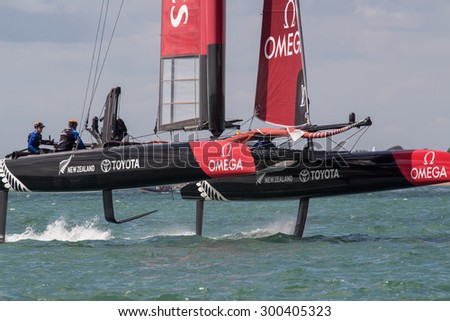 PORTSMOUTH, UK JULY 25, 2015: First qualifying event that will count towards the 2017 America\'s Cup Challenger Series, the winner will take on Oracle in the 2017 America\'s Cup