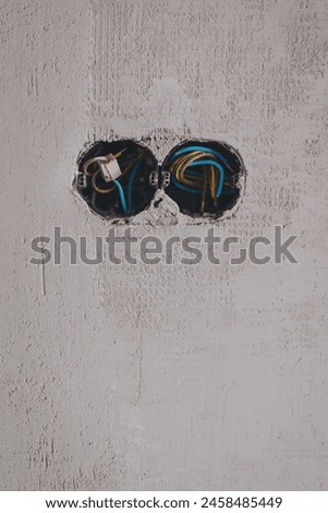 Similar – Foto Bild neue kabel auf alter mauer.