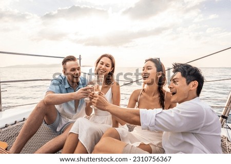 Similar – Image, Stock Photo Celebration with champagne