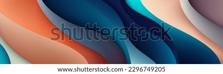 Abstract dynamic wave background with shadow. Modern gradient liquid wave shapes pattern. Suit for banner, backdrop, cover, desktop, poster, wallpaper, website, flyer. Vector illustration