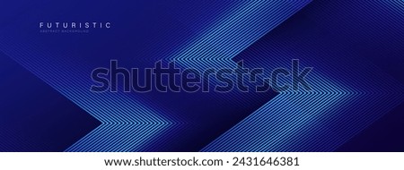 Futuristic abstract background with overlap layer. Modern geometric shapes lines design elements. Glowing blue lines. Future technology concept. Suit for poster, banner, brochure, corporate, website