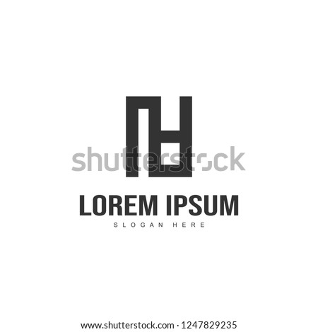 Initial letter logo design. Minimal letter logo template design Foto stock © 
