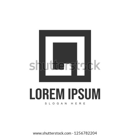 Initial letter logo template. Minimalist letter logo template design Zdjęcia stock © 