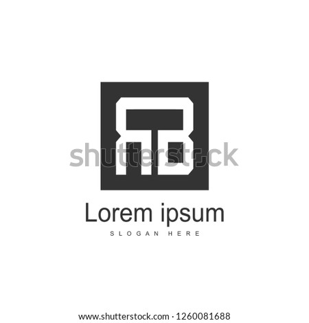 Initial Letter RB Logo Template Vector Design