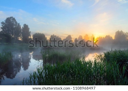 Similar – Foto Bild Herbstnebel liegt über dem Bodensee