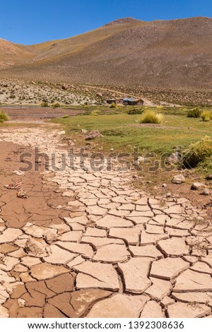 Similar – Image, Stock Photo Nice cracked mud dryness