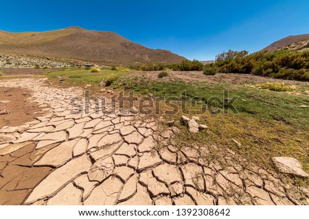 Image, Stock Photo Nice cracked mud dryness