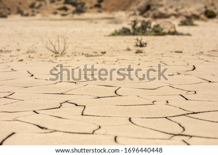 Similar – Image, Stock Photo Nice cracked mud dryness