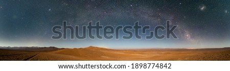 Similar – Image, Stock Photo panoramic view of desert with rocky mountains in Egypt