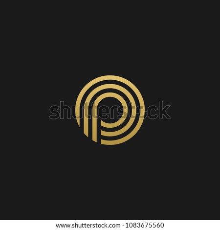 Letter P logo icon design template elements - vector sign